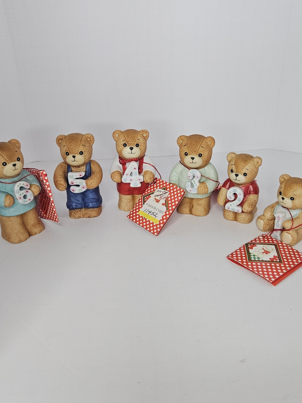 Vintage Lucy Riggs "Lucy & Me" Birthday Bears, Ages 1-6